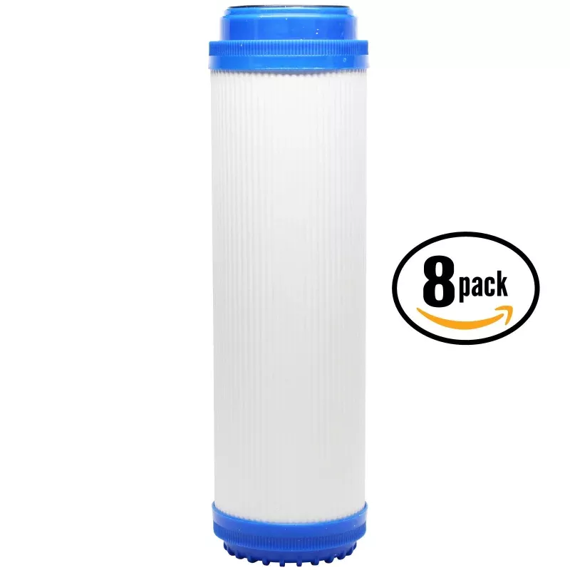 8-Pack Hydronix HF3-10CLWH12 Granular Activated Carbon Filter Replacement
