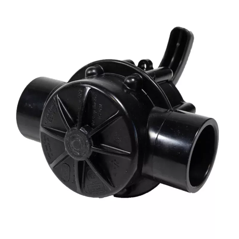 CMP HydroSeal 2-Way Diverter Valve 1-1/2" Socket x 2" Spigot - Black | 25912-154-000