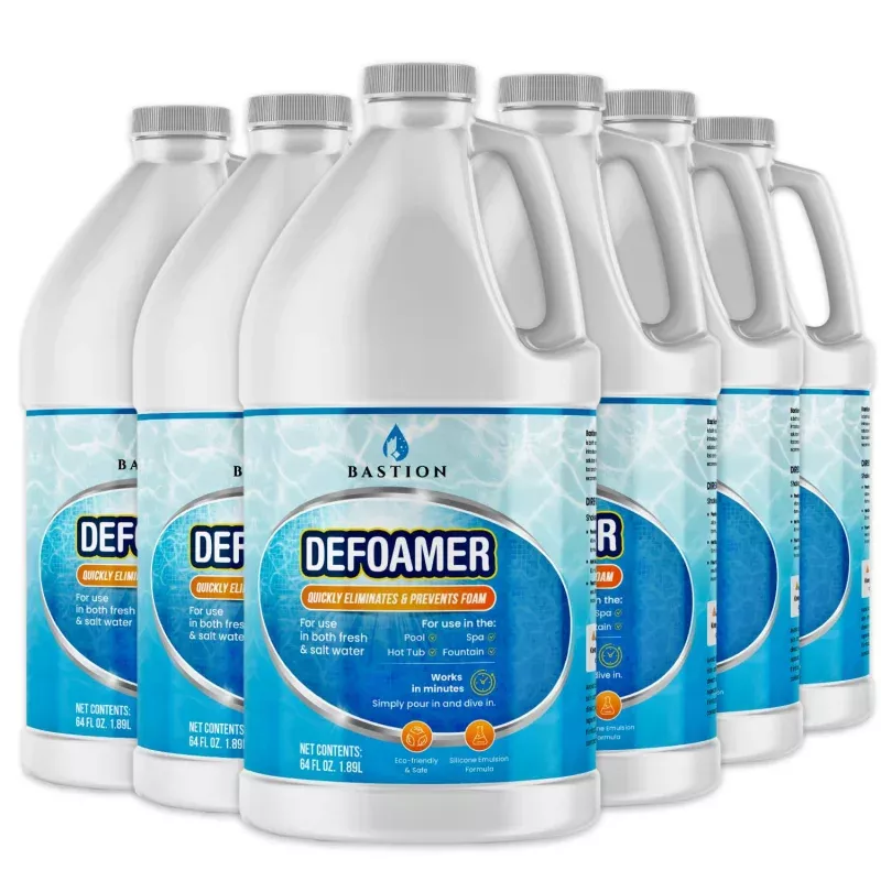 Hot Tub Defoamer - Pool, Fountain, & Spa - Antifoam Concentrate - Silicone Emulsion - Quickly Removes & Prevents Foam in Water - Eco Friendly & Safe Formula - Case of 6 X 1/2 Gallon (384oz)