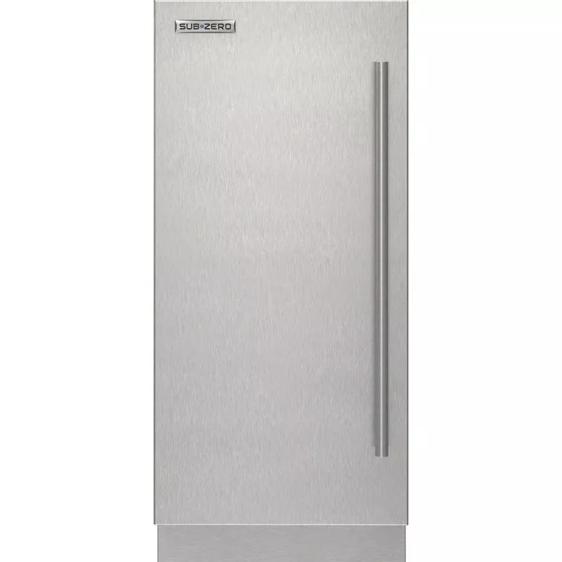 Sub-Zero 9029155 Stainless Steel Solid Door Panel - Tubular Handle, Left Hinge